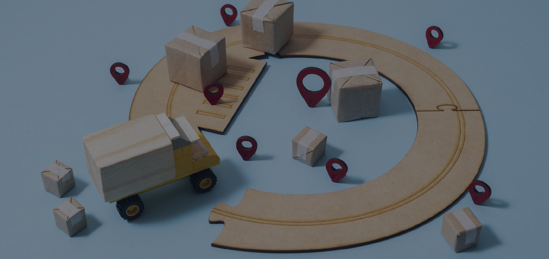 Imagen de inicio 2. Camión, cajas y localizaciones